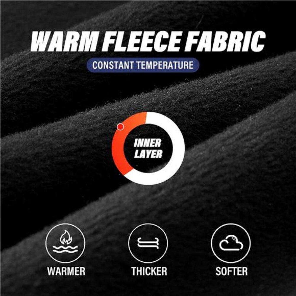 Neck Gaiter Warmer Ski Scarf Windproof Mask - Thick Fleece Neck Warmer Face Mask - Picture 2 of 7